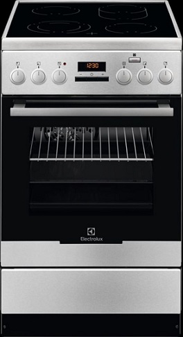 Электрическая плита ELECTROLUX EKC954901X, стеклокерамика, нержавеющая сталь