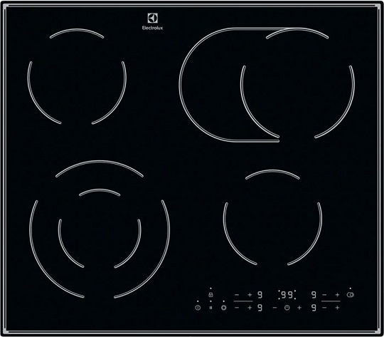 Варочная панель ELECTROLUX CPE644RCC, электрическая, независимая, черный