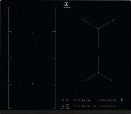 Индукционная варочная панель ELECTROLUX IPE6455KF, индукционная, независимая, черный