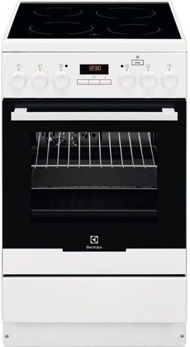 Электрическая плита ELECTROLUX EKI954901W, стеклокерамика, белый