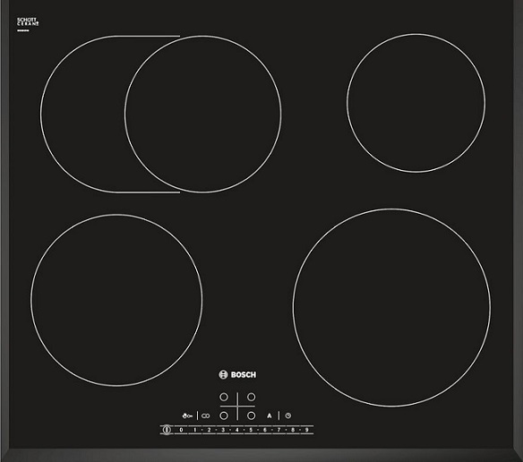 Варочная панель BOSCH PKB651F17, электрическая, независимая, черный