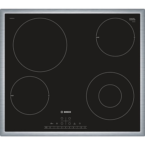 Варочная панель BOSCH PKF645FP1G, Hi-Light, независимая, черный