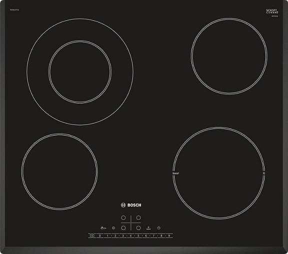 Варочная панель BOSCH PKF651FP1E, электрическая, независимая, черный
