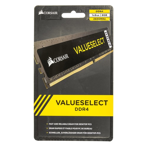 Модуль памяти CORSAIR Value Select CMV8GX4M1A2666C18 DDR4 - 8Гб 2666, DIMM, Ret