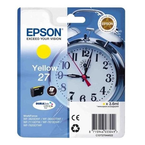 Картридж EPSON T2702, желтый [c13t27044022]