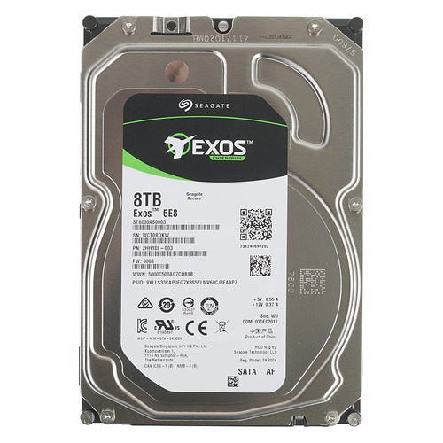 Жесткий диск SEAGATE Exos ST8000AS0003, 8Тб, HDD, SATA III, 3.5"