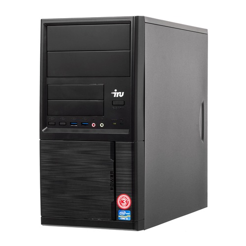 Компьютер IRU Office 313, Intel Core i3 7100, DDR4 4Гб, 1000Гб, Intel HD Graphics 630, Windows 10 Professional, черный [1005821]