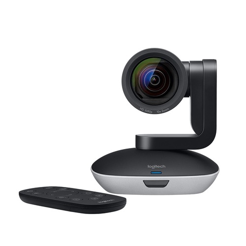 Web-камера LOGITECH Conference Cam PTZ Pro 2, черный и серебристый [960-001186]