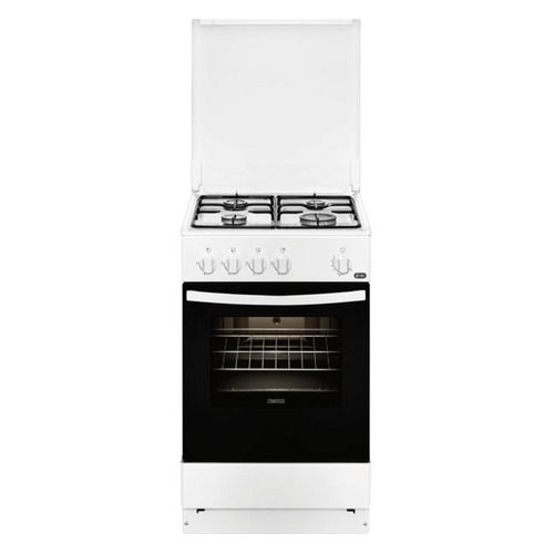 Газовая плита ZANUSSI ZCG9210L1W, газовая духовка, белый