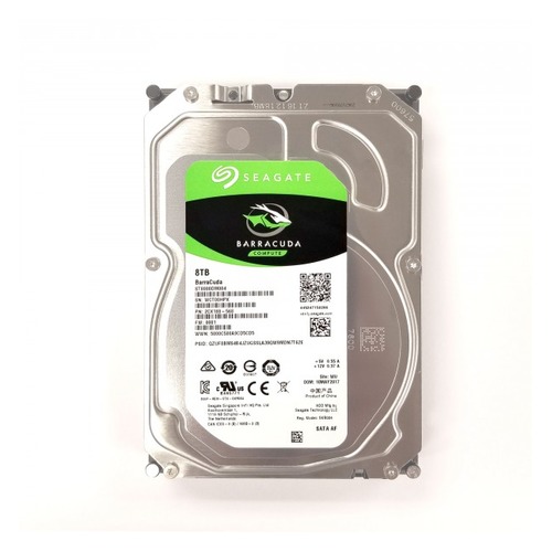 Жесткий диск SEAGATE Barracuda ST8000DM004, 8Тб, HDD, SATA III, 3.5"