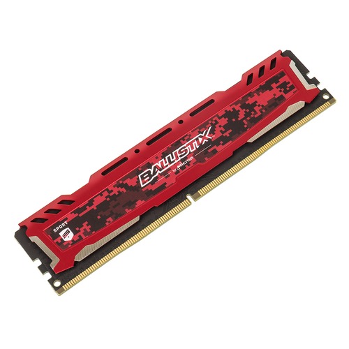 Модуль памяти CRUCIAL Ballistix Sport LT BLS8G4D240FSEK DDR4 - 8Гб 2400, DIMM, Ret