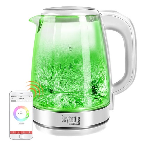 Чайник электрический REDMOND RK-G201S SkyKettle, 2200Вт, белый