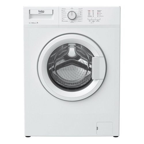 Стиральная машина BEKO WRE55P1BWW, фронтальная