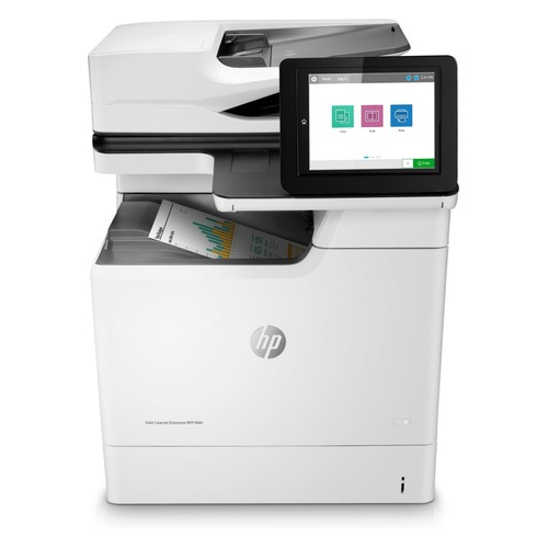 МФУ лазерный HP Color LaserJet Enterprise M681dh, A4, цветной, лазерный, белый [j8a10a]