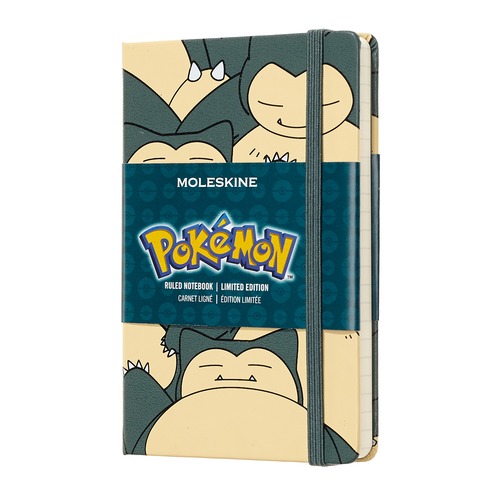 Блокнот Moleskine LE POKEMON Pocket 90x140мм 192стр. нелинованный Snorlax