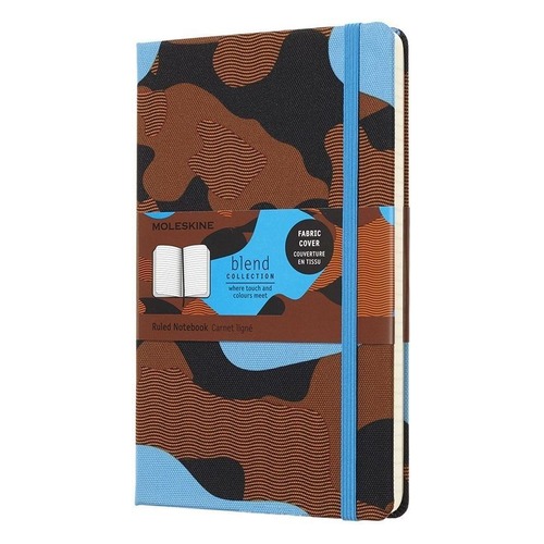 Блокнот Moleskine LE BLEND LGH Large 130х210мм обложка текстиль 240стр. линейка Camouflage blue