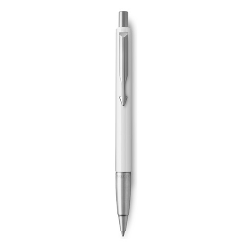 Ручка шариковая Parker Vector Standard K01 (2025457) White CT M синие чернила подар.кор.