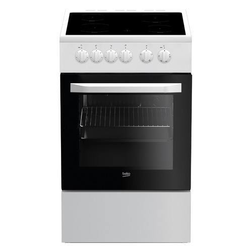 Электрическая плита BEKO FFSS57000W, стеклокерамика, белый