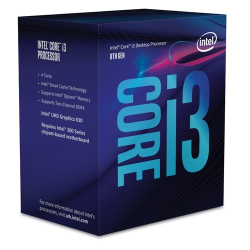Процессор INTEL Core i3 8300, LGA 1151v2, BOX [bx80684i38300 s r3xy]