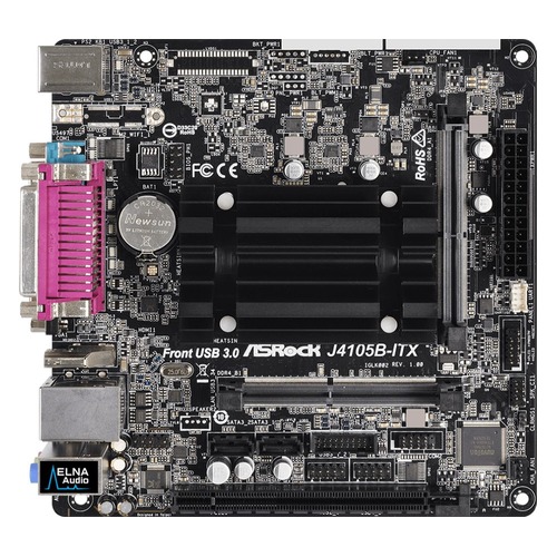 Материнская плата ASROCK J4105B-ITX, mini-ITX, Ret