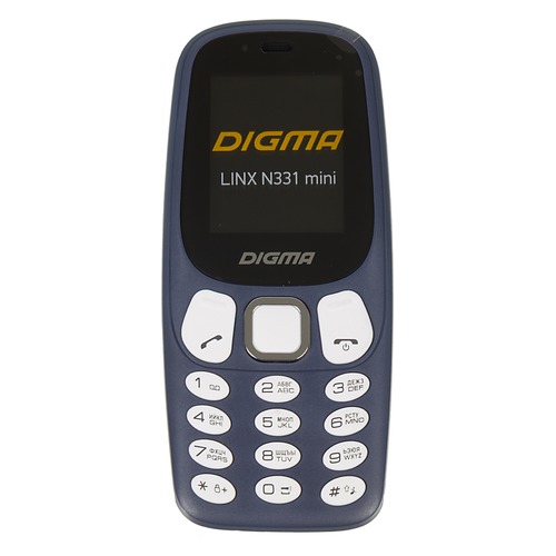 Мобильный телефон DIGMA Linx N331 mini 2G, темно-синий