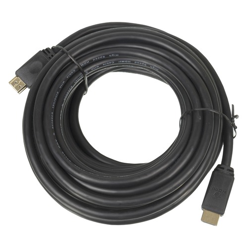 Кабель аудио-видео LAZSO WH-111, HDMI (m) - HDMI (m) , ver 1.4, 10м, GOLD черный