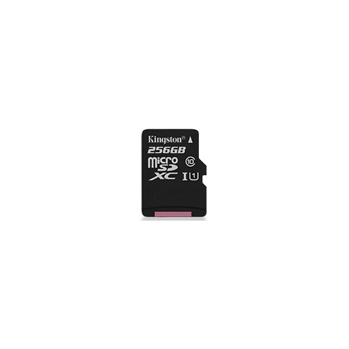 Карта памяти microSDXC UHS-I U1 KINGSTON Canvas Select 256 ГБ, 80 МБ/с, Class 10, SDCS/256GB, 1 шт., переходник SD