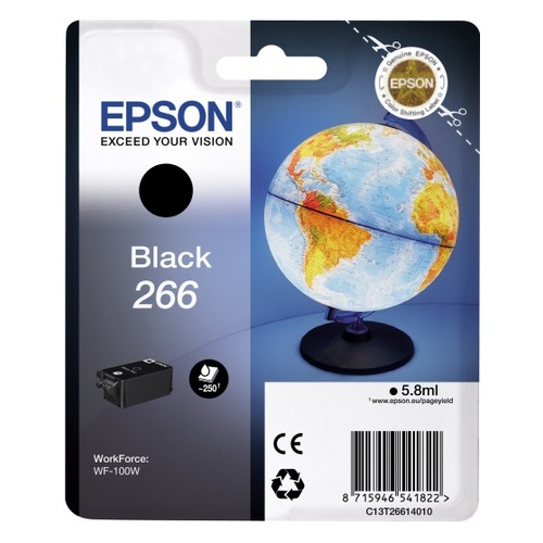 Картридж EPSON T266, черный [c13t26614010]