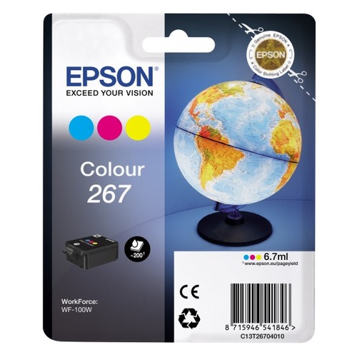 Картридж EPSON T267, 3 цвета [c13t26704010]