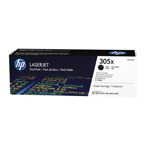 Картридж (двойная упаковка) HP 410X, черный [cf410xd]