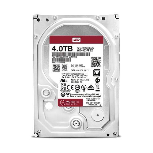 Жесткий диск WD Red Pro WD4003FFBX, 4Тб, HDD, SATA III, 3.5"