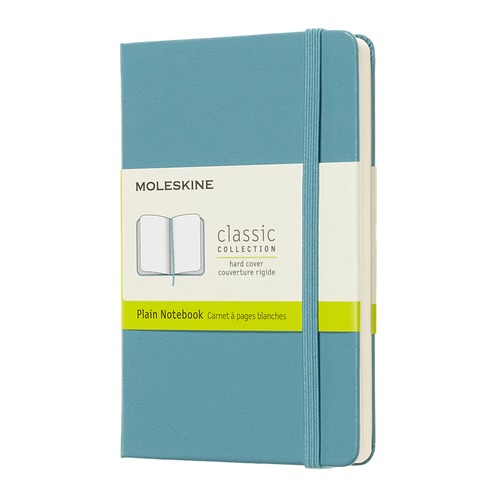Блокнот Moleskine CLASSIC Pocket 90x140мм 192стр. нелинованный твердая обложка голубой 9 шт./кор.