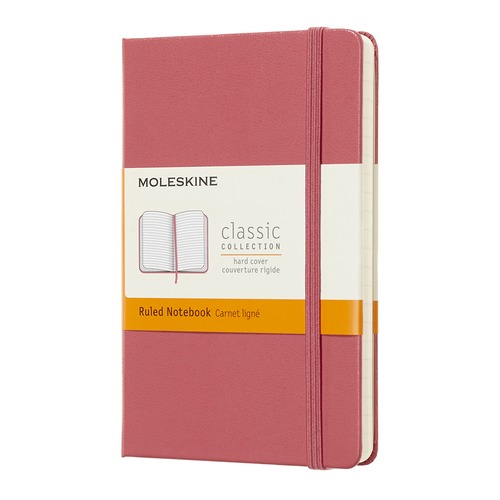 Блокнот Moleskine CLASSIC Pocket 90x140мм 192стр. линейка твердая обложка розовый 9 шт./кор.
