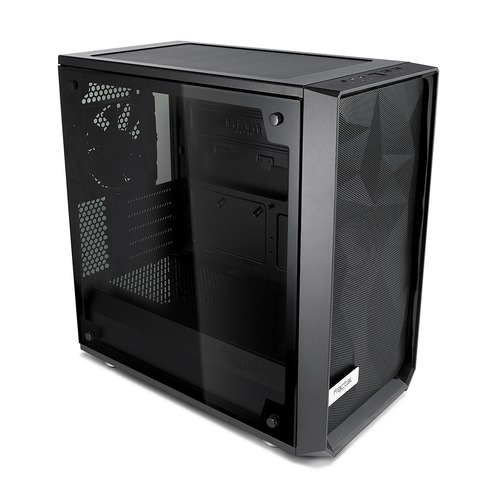 Корпус mATX FRACTAL DESIGN Meshify Mini C TG, Midi-Tower, без БП, черный