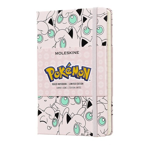 Блокнот Moleskine LE POKEMON Large 130х210мм 240стр. линейка твердая обложка коллекционный белый/кра