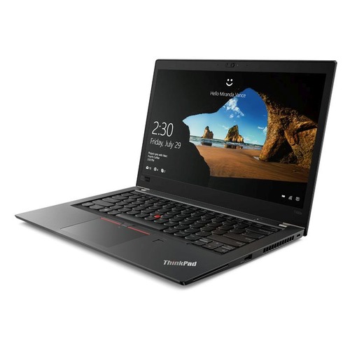 Ноутбук LENOVO ThinkPad T480s, 14", IPS, Intel Core i7 8550U 1.8ГГц, 16Гб, 512Гб SSD, Intel UHD Graphics 620, Windows 10 Professional, 20L7001HRT, черный