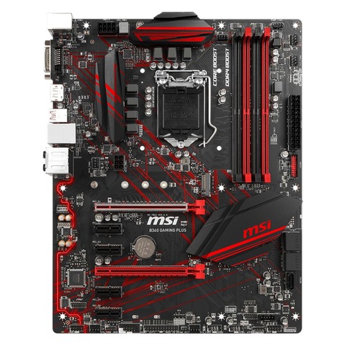 Материнская плата MSI B360 GAMING PLUS, LGA 1151v2, Intel B360, ATX, Ret