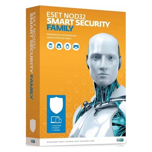 ПО Eset NOD32 Smart Security Family 3 устройства 1 год Renewal Box (NOD32-ESM-RN(BOX)-1-3)