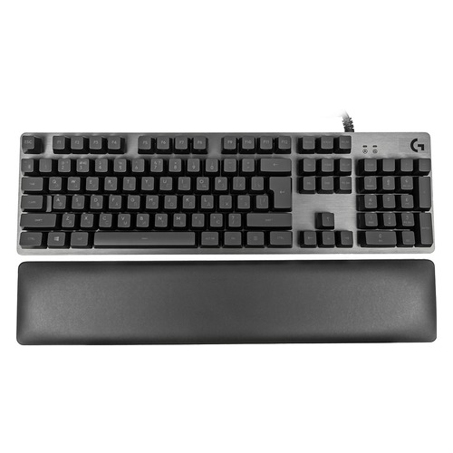 Клавиатура LOGITECH G513 Tactile Carbon, USB, c подставкой для запястий, черный [920-008868]