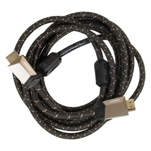 Кабель аудио-видео HAMA Premium, HDMI (m) - HDMI (m) , ver 2.0, 1.5м, GOLD ф/фильтр, черный [00122210]