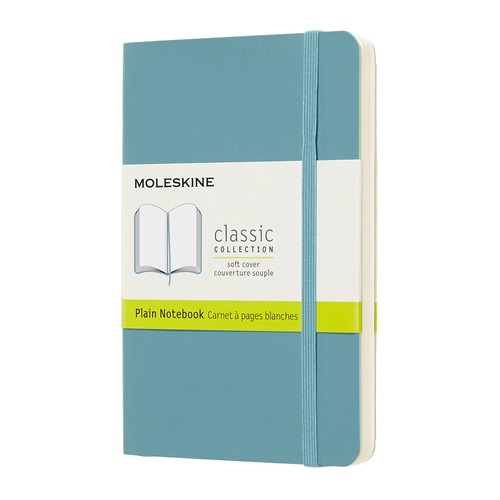 Блокнот Moleskine CLASSIC SOFT Pocket 90x140мм 192стр. нелинованный мягкая обложка голубой 9 шт./кор.