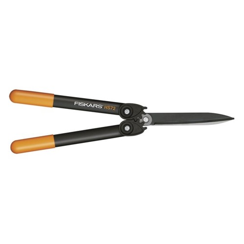 Ножницы для живой изгороди Fiskars PowerGear HS72 черный/оранжевый (1000596)
