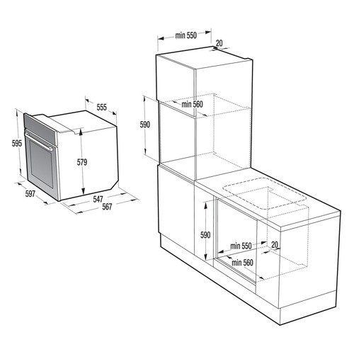 Духовой шкаф GORENJE BO658A34WG, белый