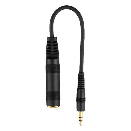 Адаптер аудио-видео SENNHEISER Jack 6.3 (f) - Jack 3.5 (m) , 0.12м, GOLD черный [561035]