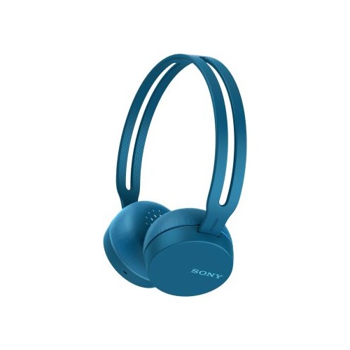 Наушники с микрофоном SONY WH-CH400, Bluetooth, накладные, синий [whch400l.e]