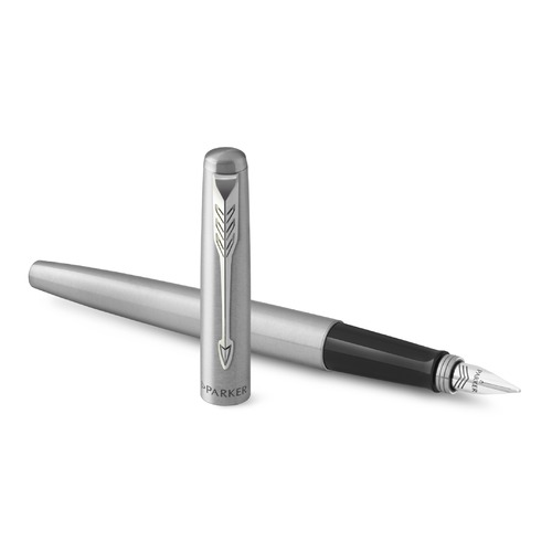 Ручка перьевая Parker Jotter Core F61 (2030946) Stainless Steel CT M сталь нержавеющая подар.кор.