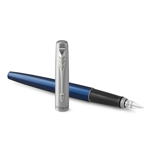 Ручка перьевая Parker Jotter Core F63 (2030950) Royal Blue CT M сталь нержавеющая подар.кор.