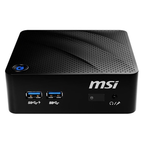 Неттоп MSI Cubi N 8GL-017XRU, Intel Celeron N4000, DDR4 4Гб, 128Гб(SSD), Intel UHD Graphics 600, noOS, черный [9s6-b17111-017]