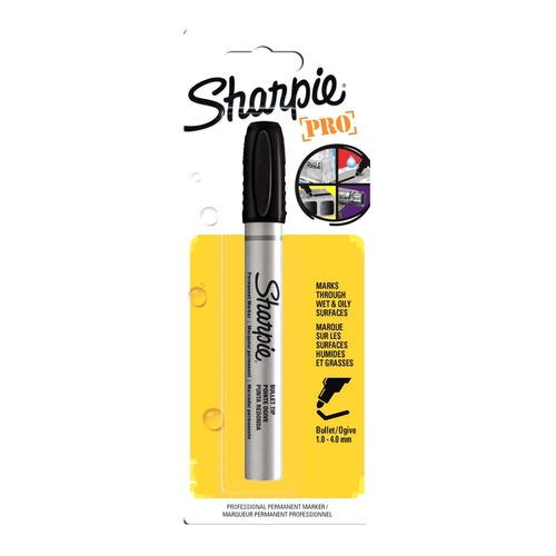 Маркер перманентный Paper Mate Sharpie Metal Barrel 1842531 черный блистер 12 шт./кор.