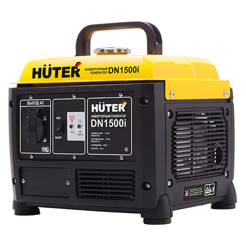 Бензиновый генератор HUTER DN1500i, 220 В, 1.2кВт [64/10/4]